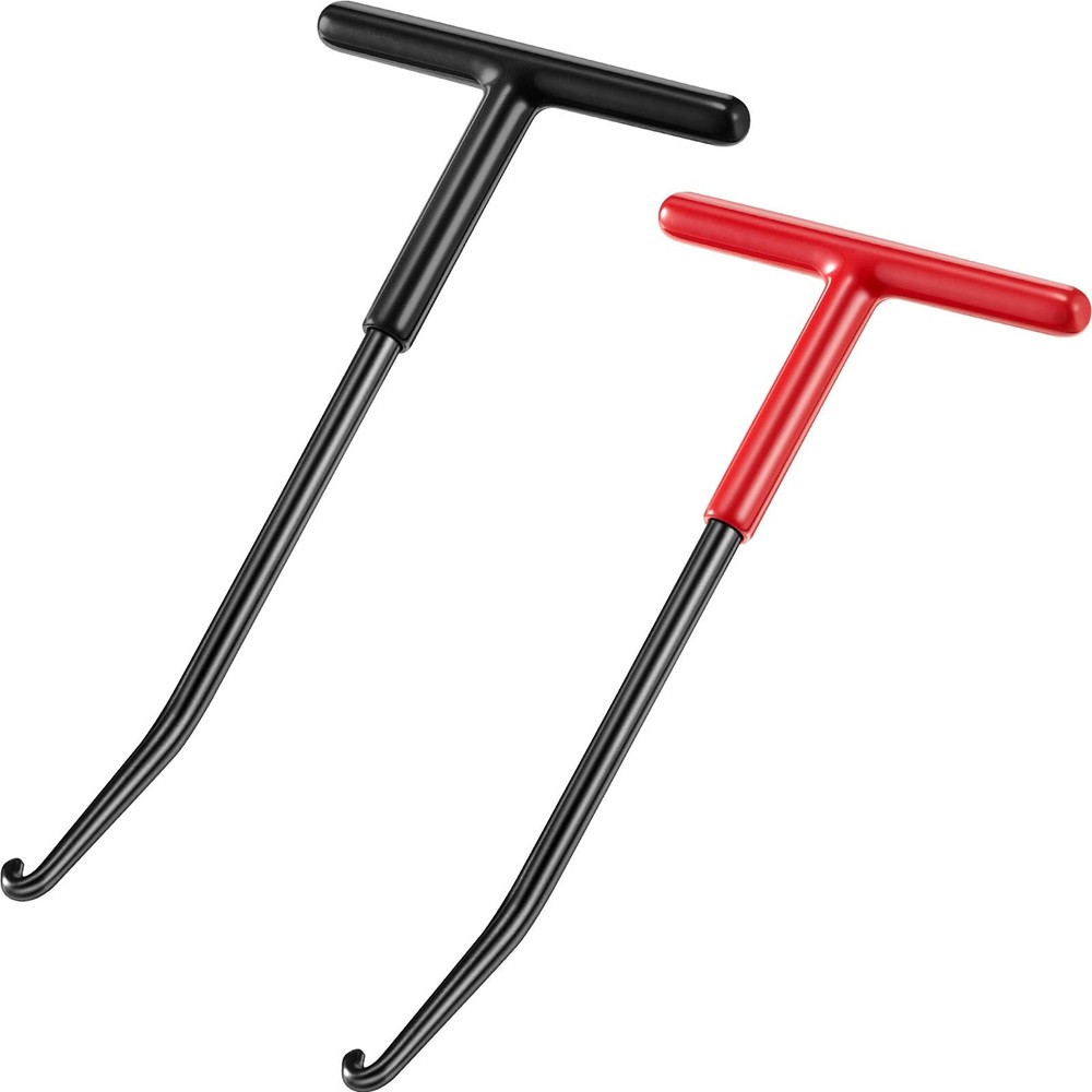 2 Pieces Exhaust Spring Puller Tool Hooks Hangers Red, Black