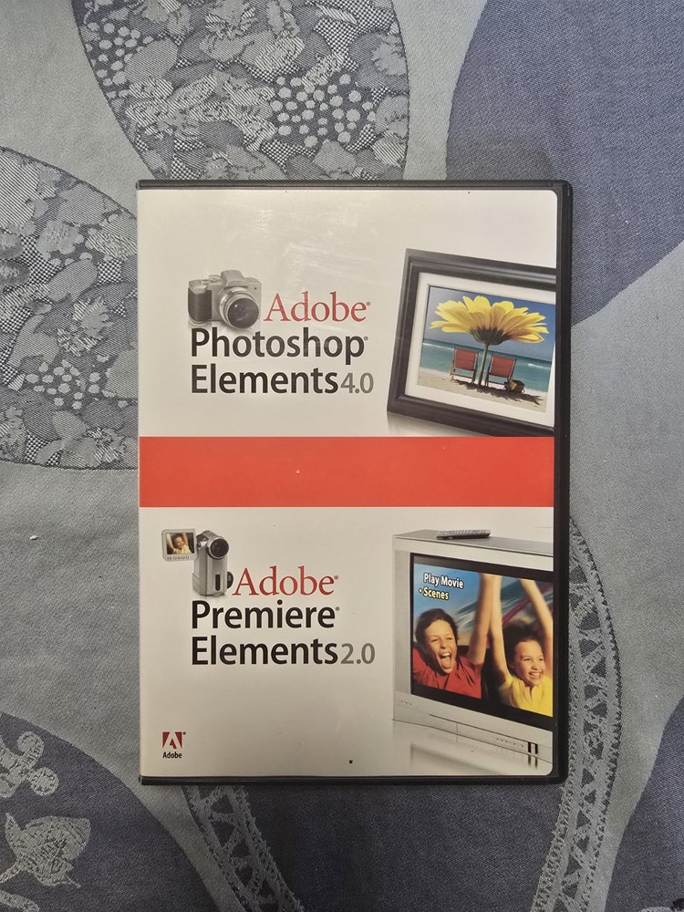 Adobe Photoshop Elements 4.0 And Adobe Premier Elements 2.0 (PC) W/ Code
