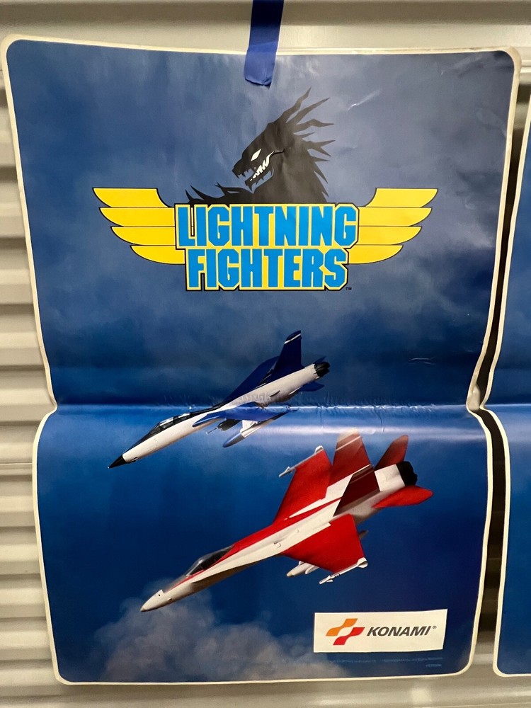 NOS Konami LIGHTNING FIGHTERS side art set