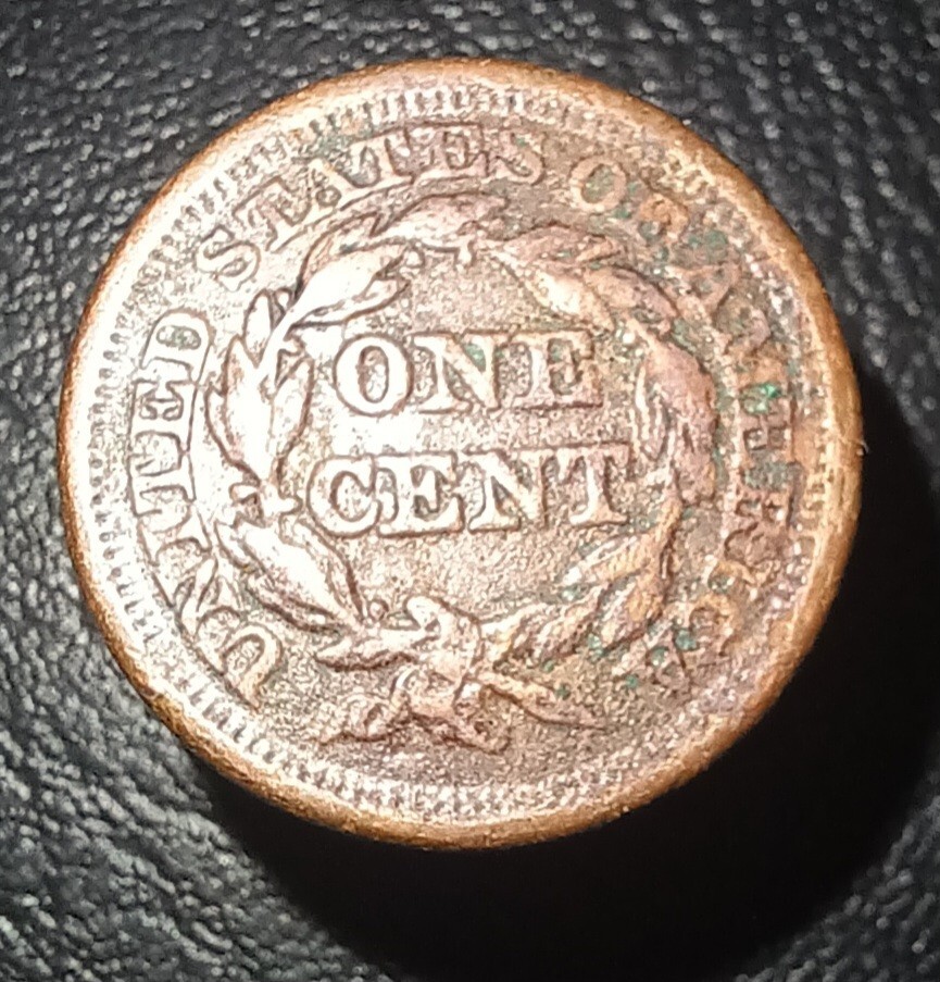 1851 Braided Hair Large Cent