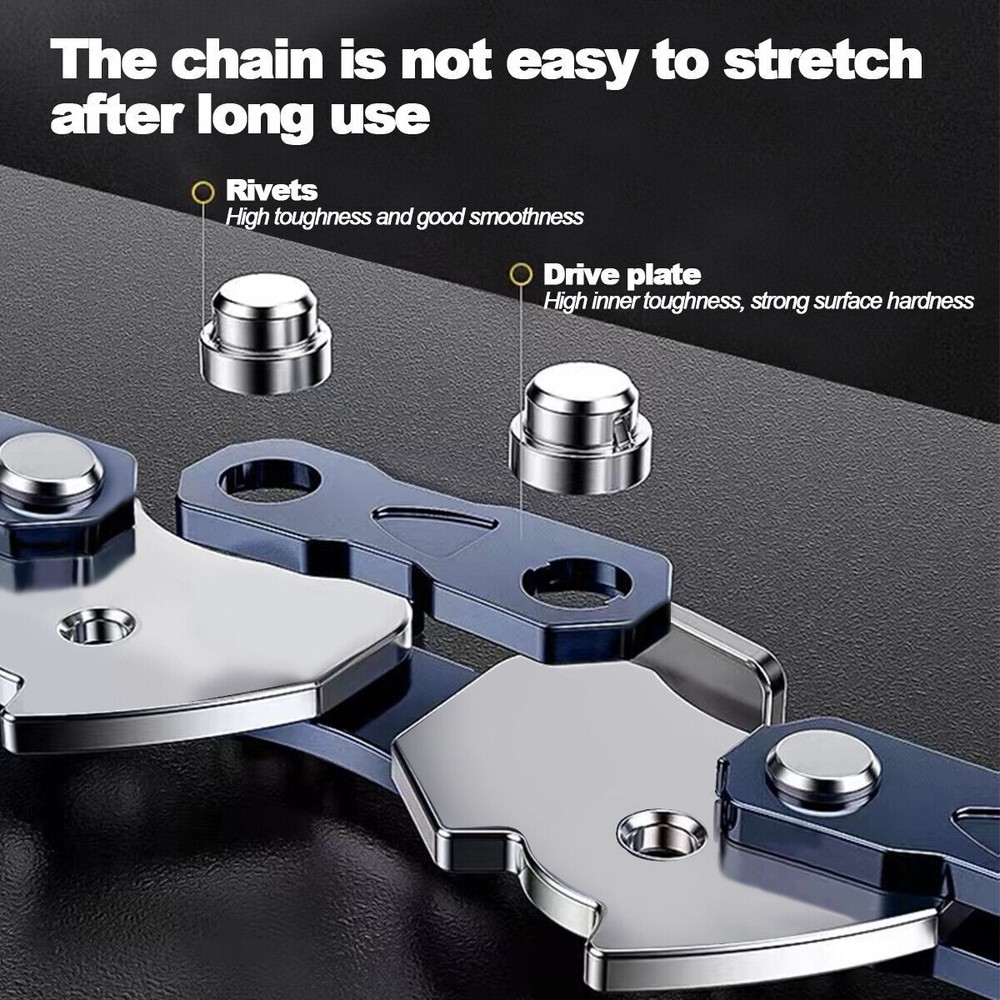 6-inch Mini Chainsaw Chains Replacement 1/4''LP 37DL .043'' Chainsaw Blade