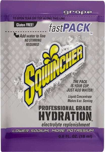 50 Count Sqwincher FastPack Grape Activity Drink Liquid Concentrate Packets
