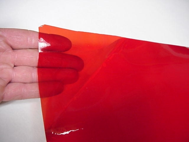 Sheets of Colored TRANSPARENT Plastic, Thin Sticky Cellophane Plastic, Vinyl
