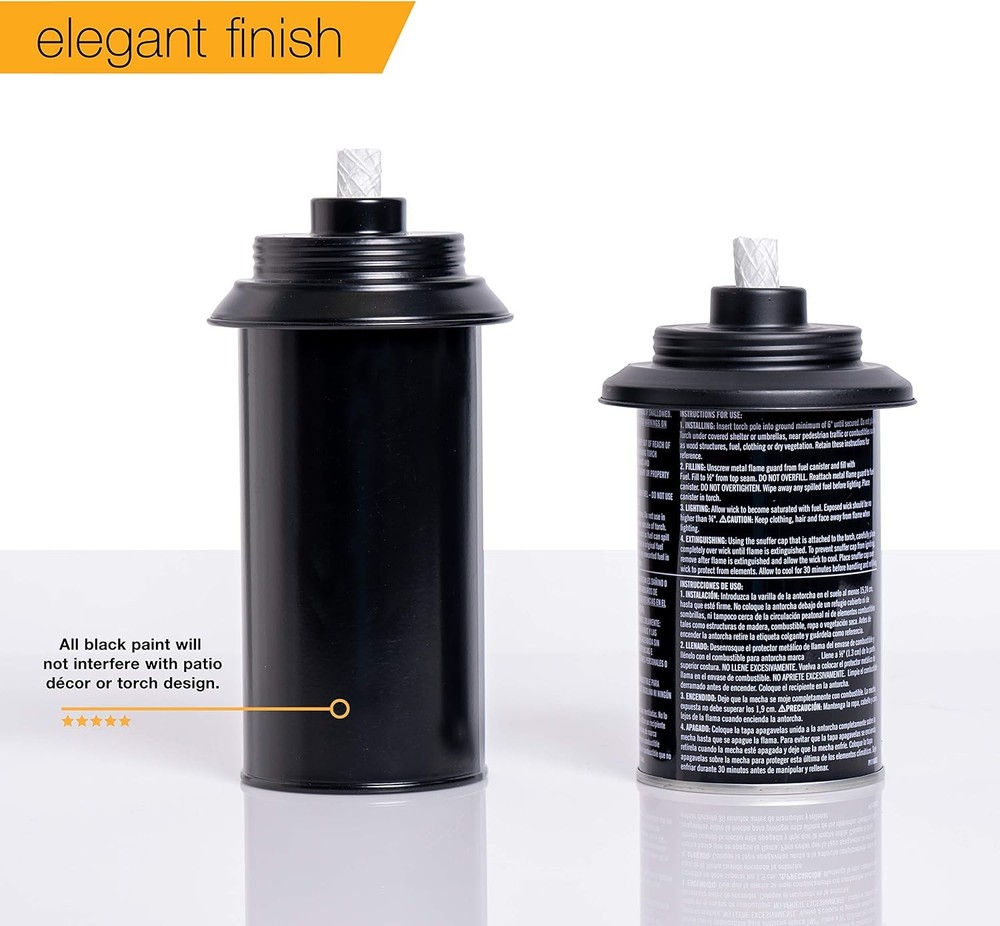 Torch Replacement Canisters (16 16oz - 4 Pack, Standard Metal (Without Cap)
