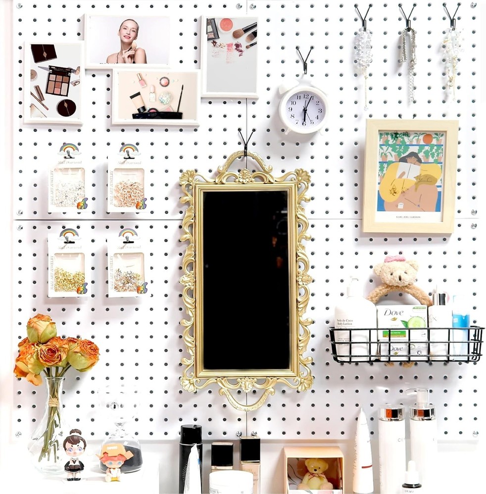 40 Count J-Hook Set - Durable Silver Pegboard Hooks for Effortless Organization