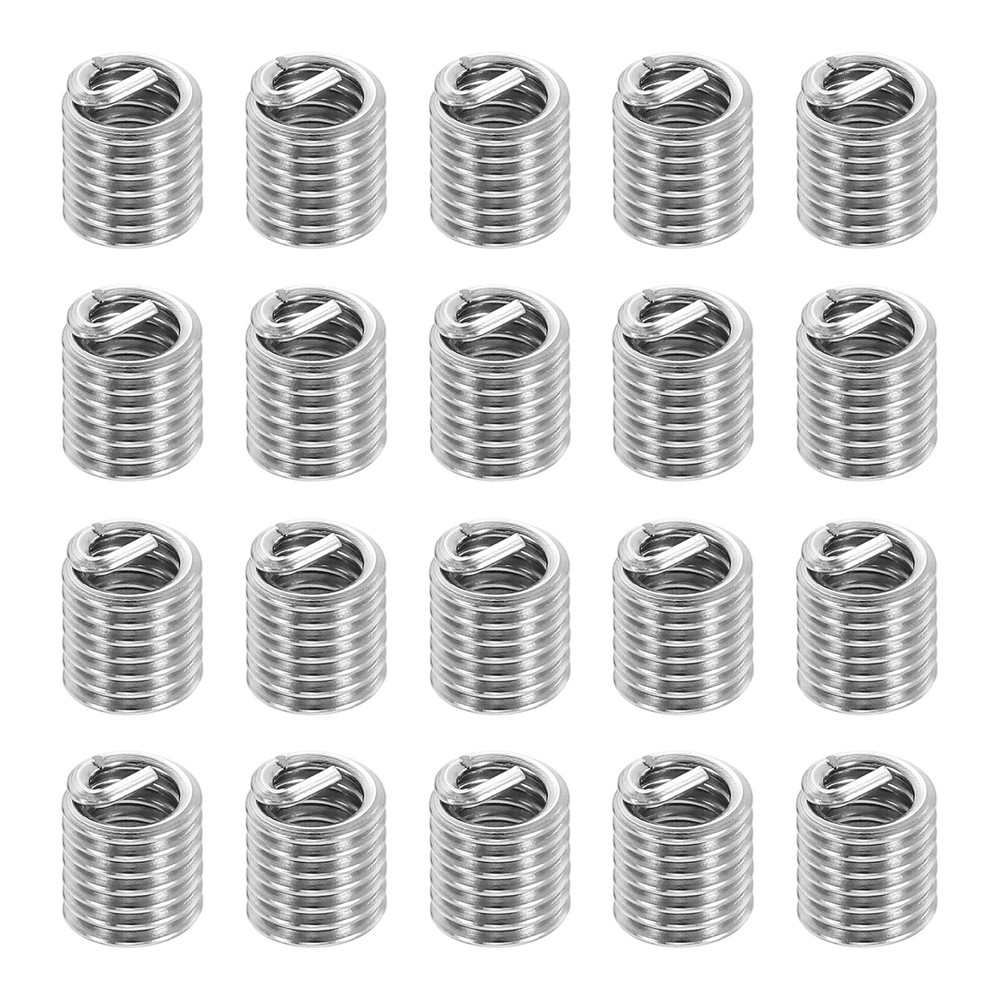 20pcs Wire Thread Inserts 10#-24 UNC 2D 9.6mm Helical Threaded Sleeve