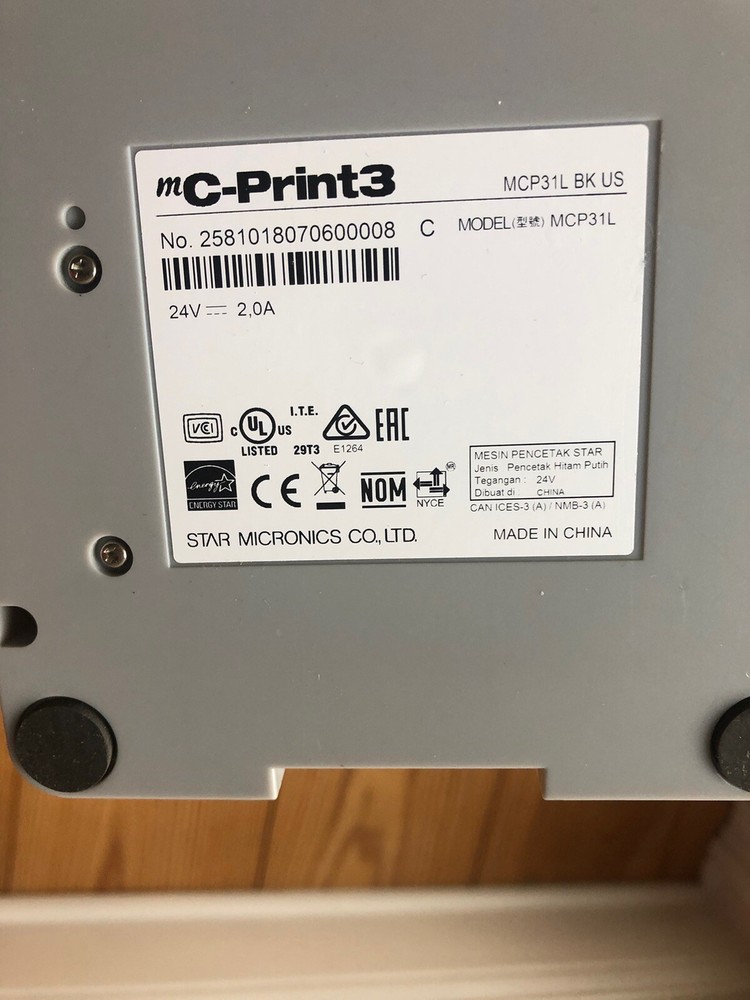 Star Micronics MC-Print3 MCP31L Thermal Receipt Printer