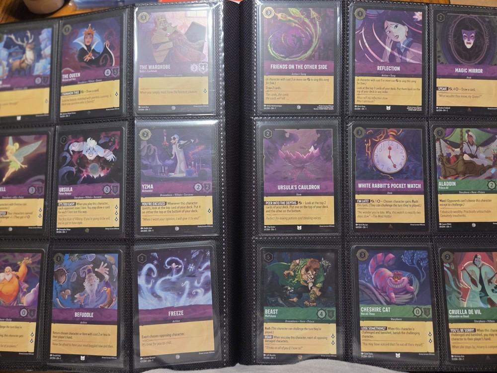 Disney Lorcana The First Chapter Complete Master Set Regular & Cold Foil Lot