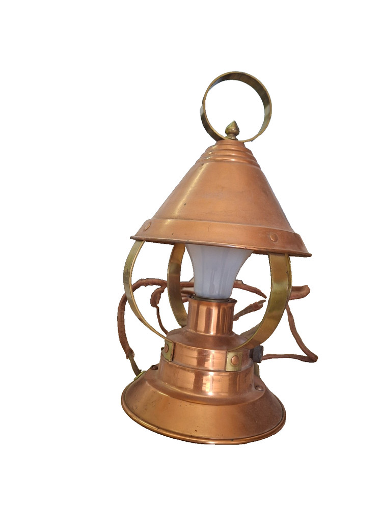 1950's copper desk lamp