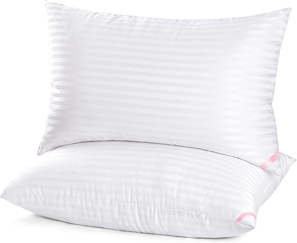 Queen Bed Pillows 2 Pack Soft Microfiber Sleeping Pillows