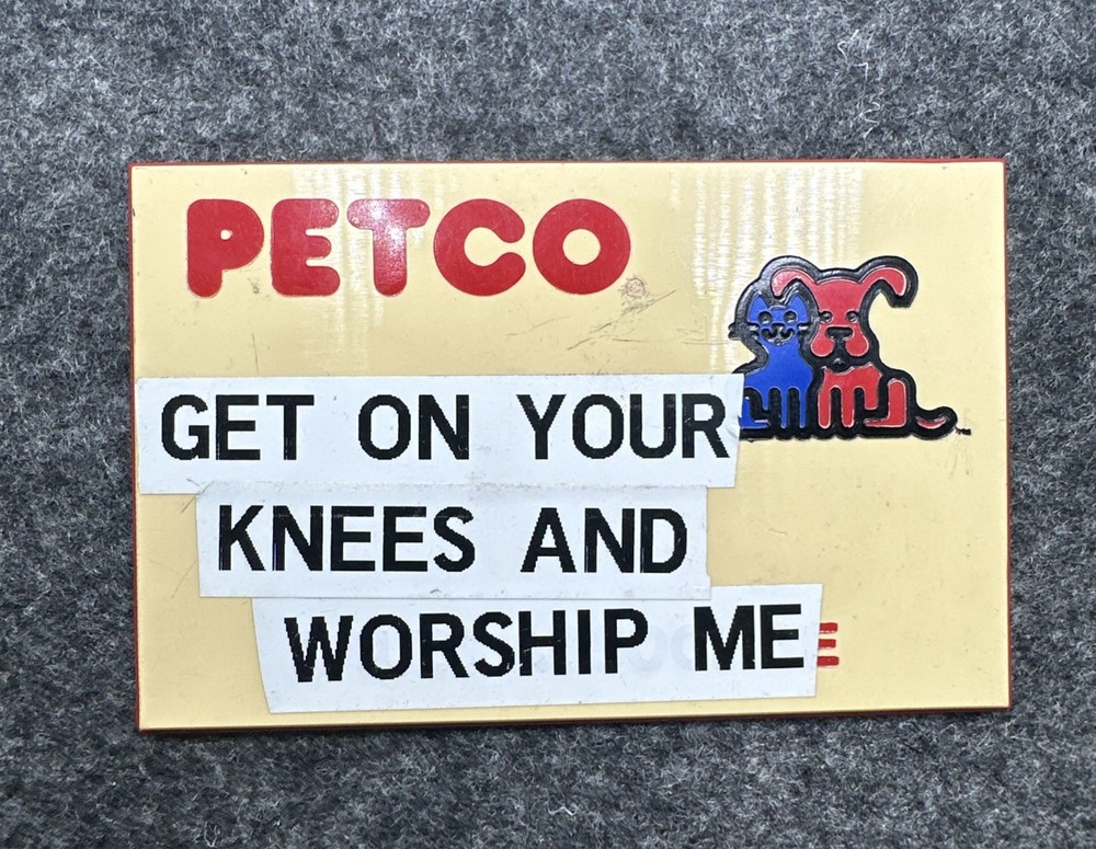 VTG Petco Store Worker Name Tag