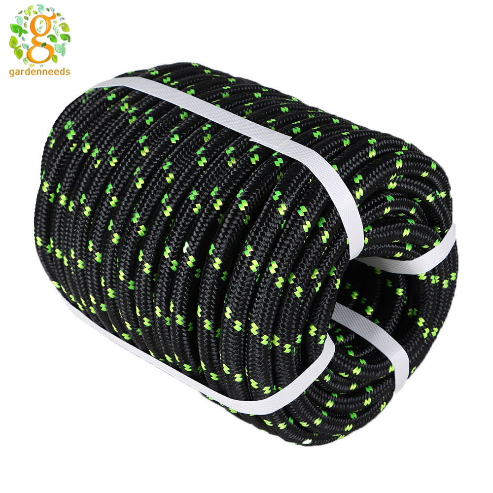 Double Braid Polyester Rope 100 FT Rigging Rope 1/2" 6180lbs Breaking Strength