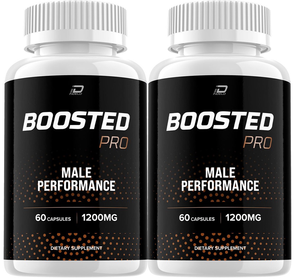 Boosted Pro Pills for Men, BoostedPro Official ED T-Level Support (2 Pack)