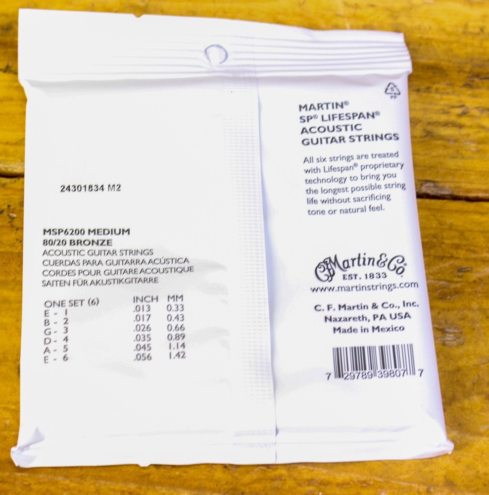 Martin MSP6200 Acoustic Guitar Strings