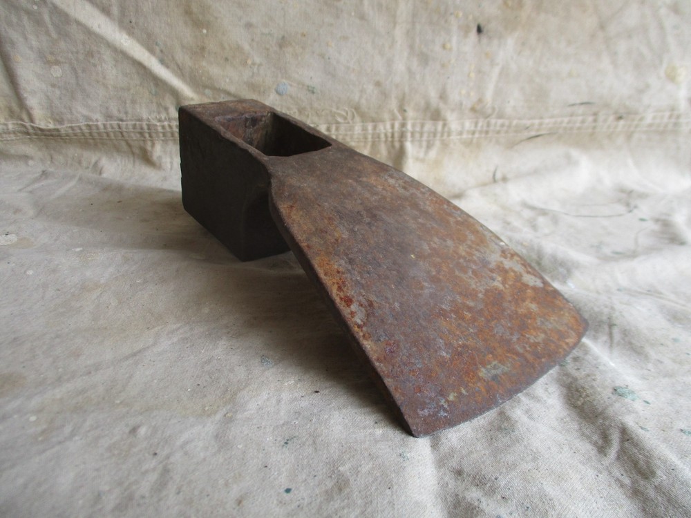 Used Spade Bit Axe Head
