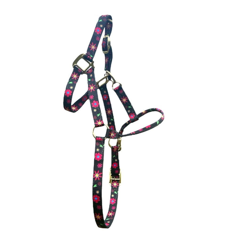 DuMor Adjustable Nylon Horse Reins Size Medium Solid Brass Hardware Durable