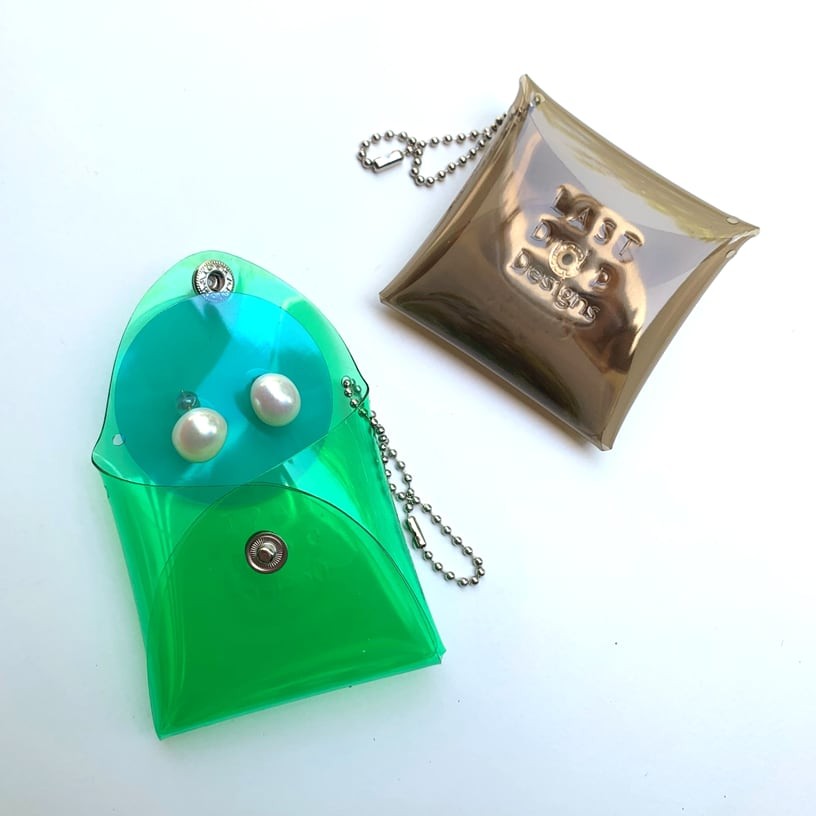 Transparent PVC Clear Pouch for Earring Storage (Short)