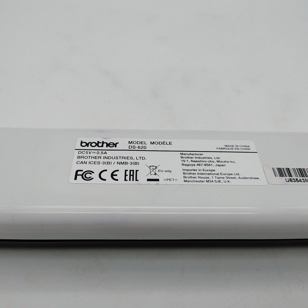 Brother DS-620 Scanner Compact Portable Mobile with USB Cable DSMobile