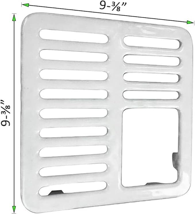 Floor Sink Top Grate | Cast Iron with Ceramic Surface | Available in sizes