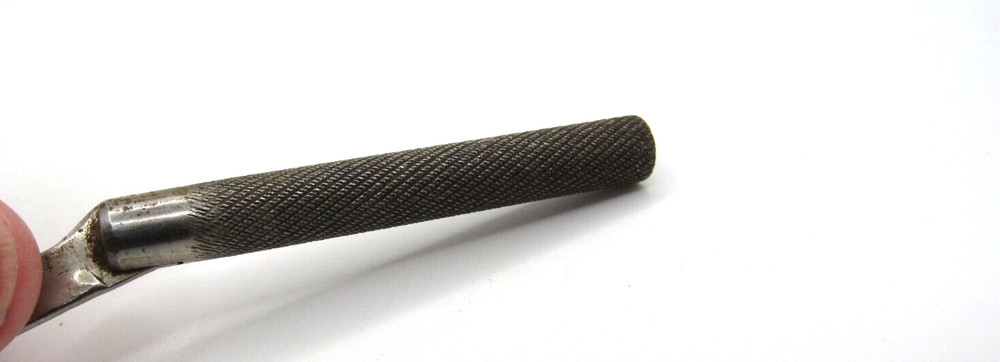 vintage leather tool cutter/trimmer/file small 4" long