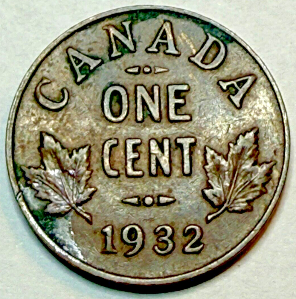 1932 CANADA ONE CENT CIRCULATED COIN