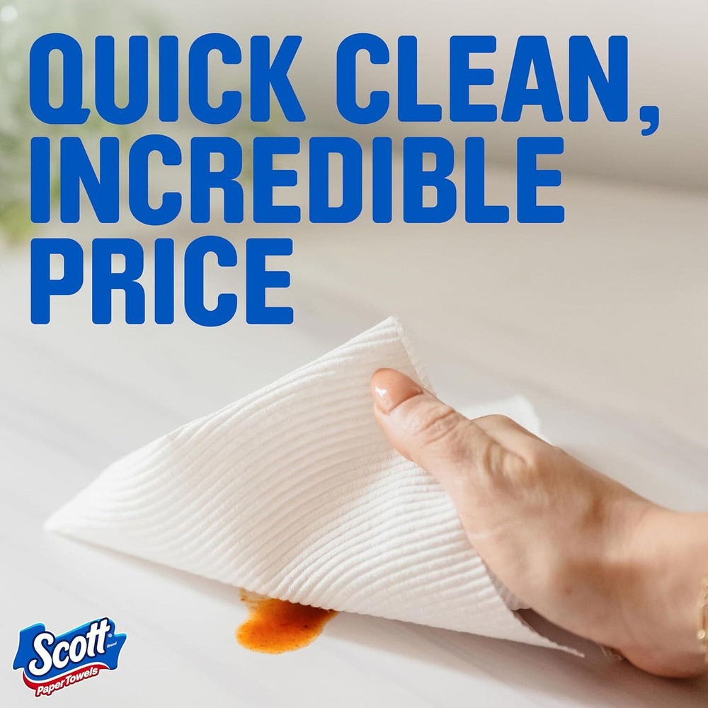 Scott Paper Towels Choose-A-Sheet 30 Double Rolls Total 60 Regular Rolls