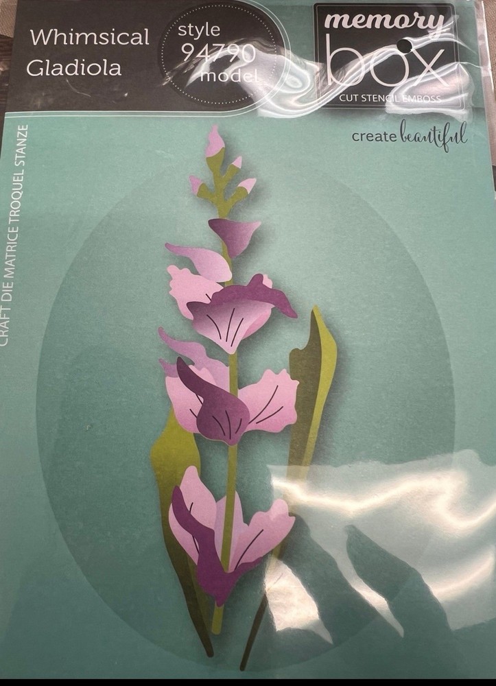 Memory box Whimsical Gladiola  craft die 94790