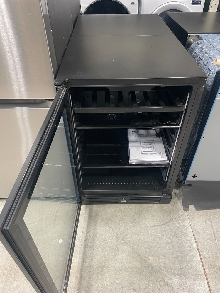 Zephyr 24 Inch Single Zone Beverage Cooler Mini Fridge Panel Ready PRB24C01CPG