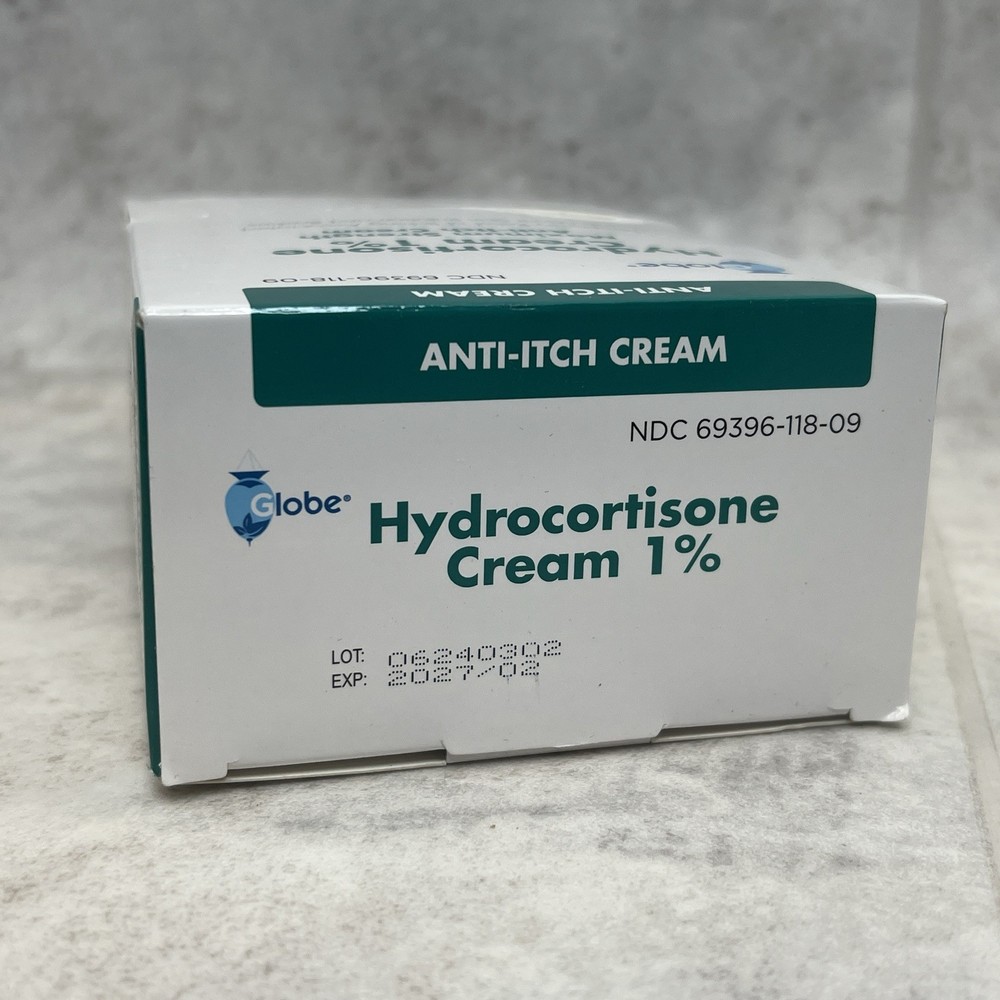 Globe- 144 Pack Hydrocortisone 1% Maximum Strength Cream, 0.9g Single Packets