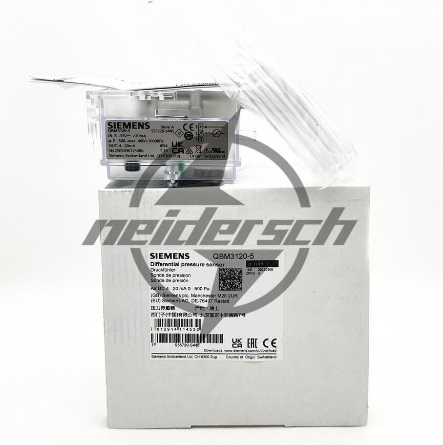 ONE NEW Siemens QBM3120-5 difference pressure sensor