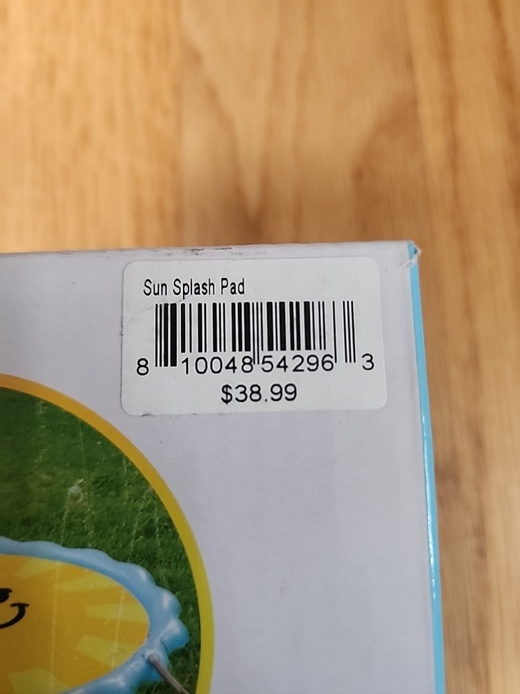 NIB Pool Candy Water Slide / Splash Pad / Smiley Sun