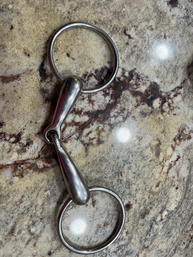 Stainless Steel English Style Broken Snaffle Bit5”