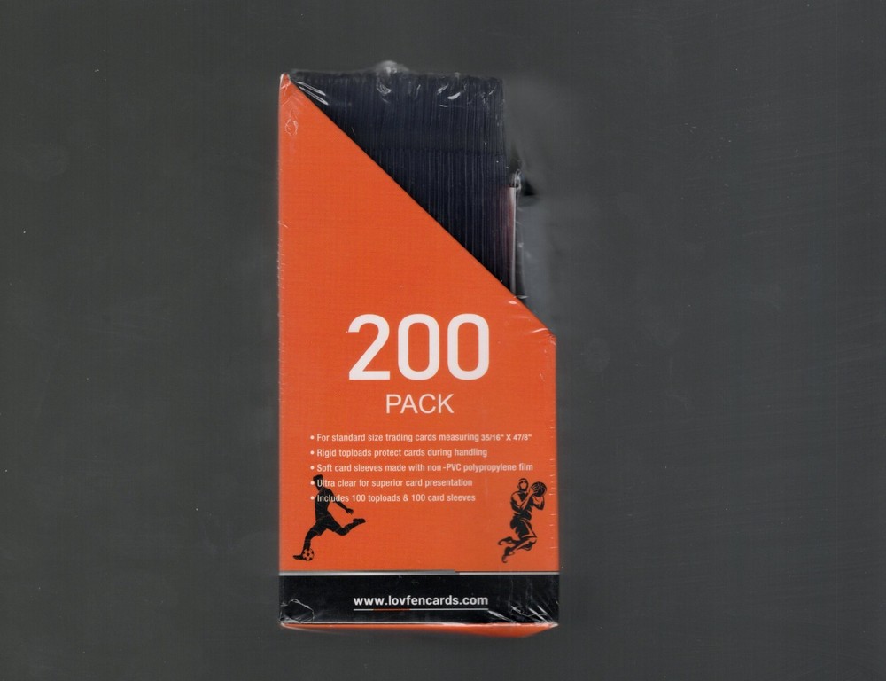 100 semi rigid card holders includes 100 soft sleeves