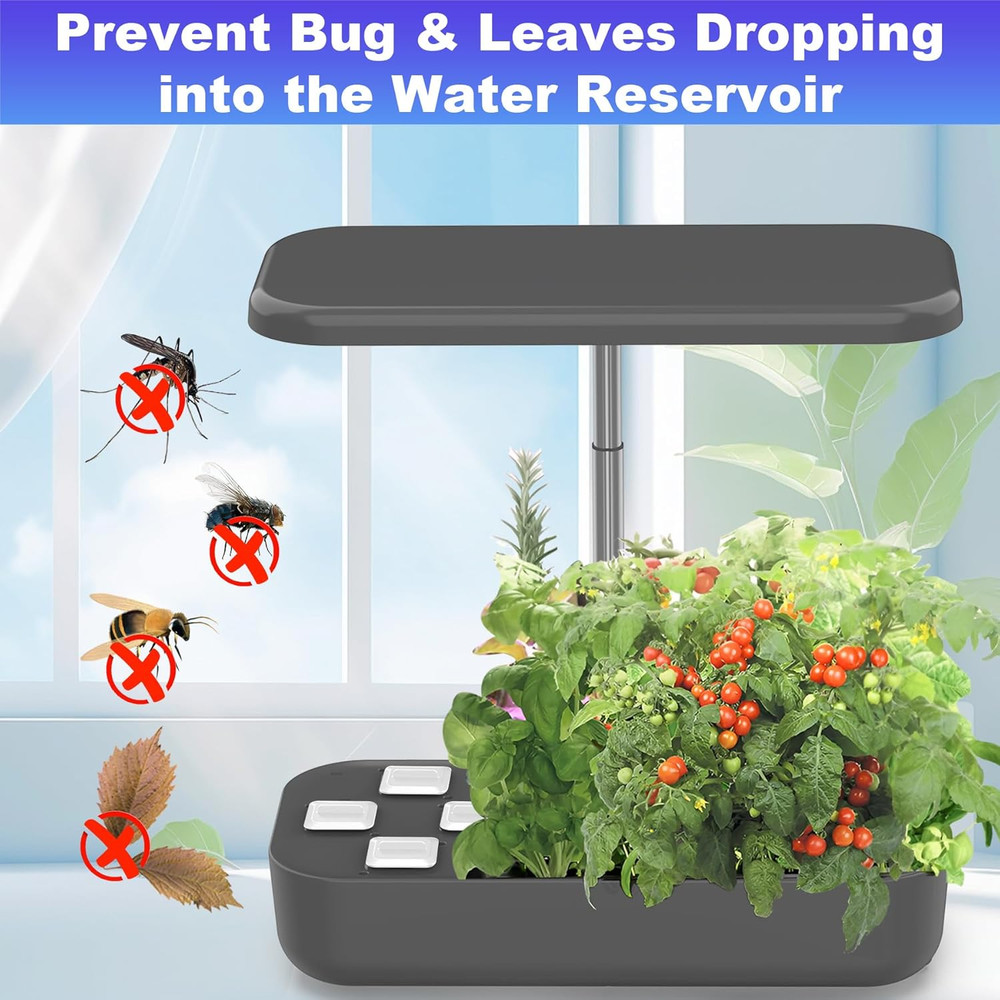 25 Pack Square Plant Spacer Kit for Hydroponic Growing System, Hydroponics Cover