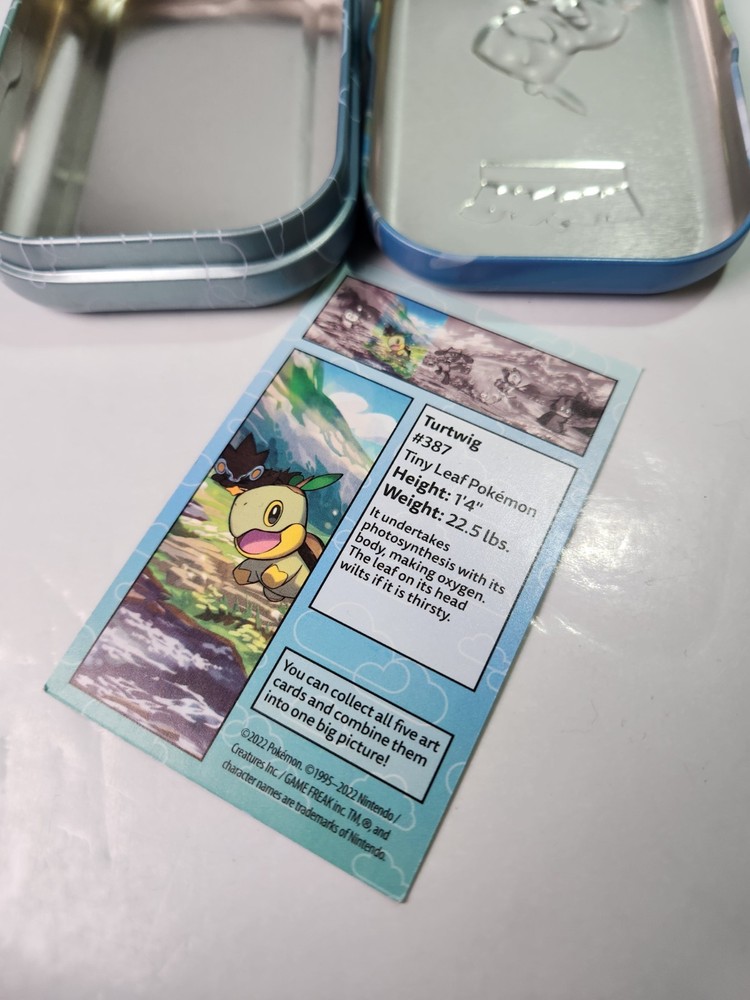 TURTWIG SINNOH STARS MINI TIN EMPTY