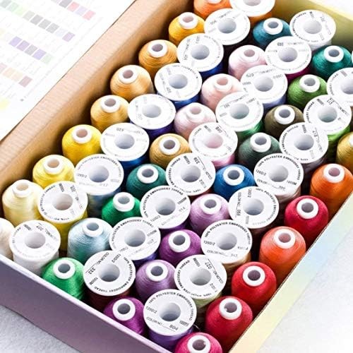 Embroidery machine thread assortment