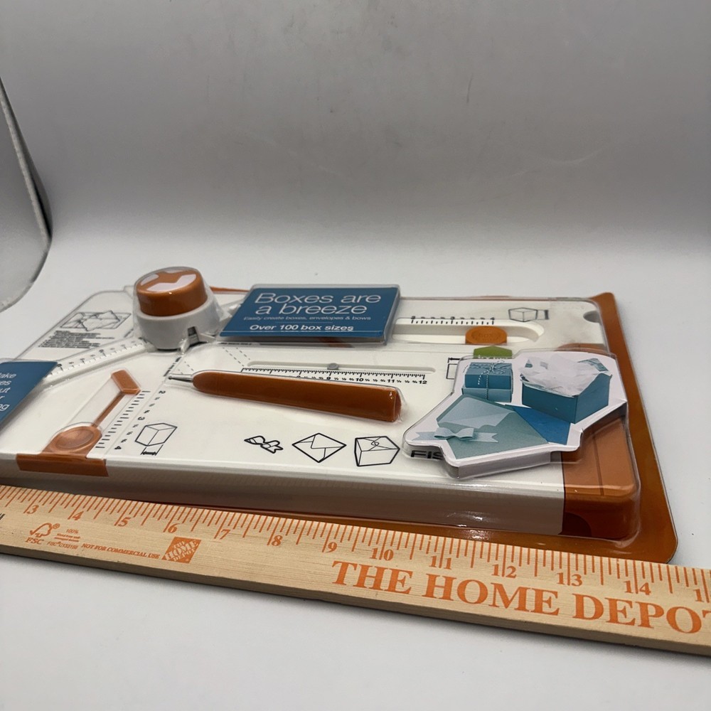 Fiskars Box Envelope Bow Making Tool Box Maker 119310-1002