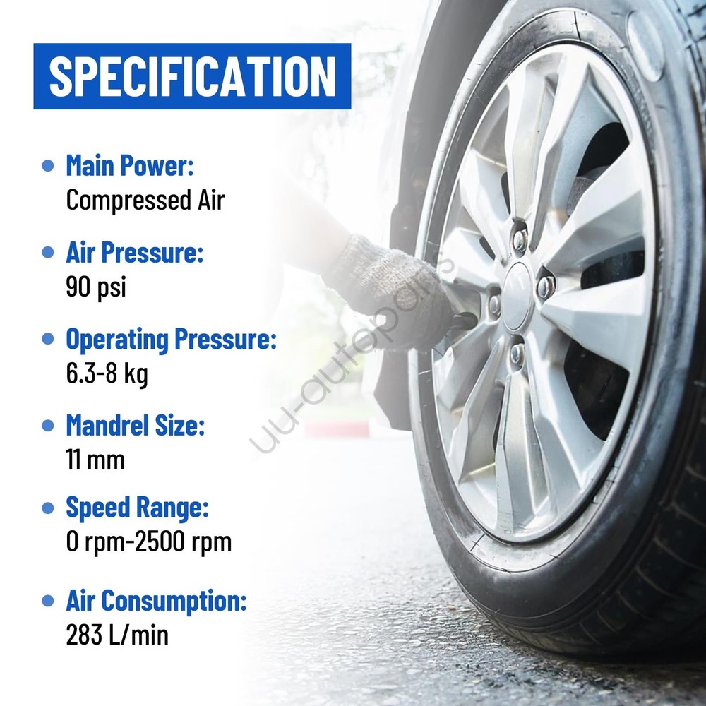 2500 RPM Buffer, Scraper, Roller & Long-Lasting Buffing Wheel