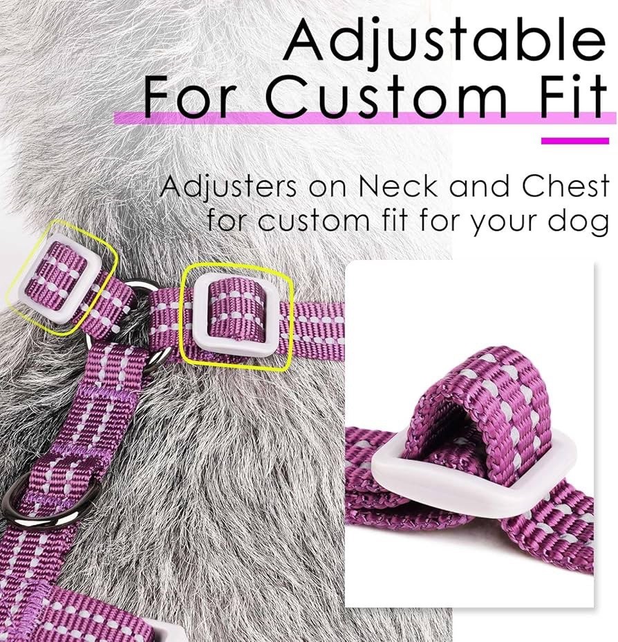 ThinkPet No Pull Harness Breathable Reflective Maroon Harness with Handle Size M