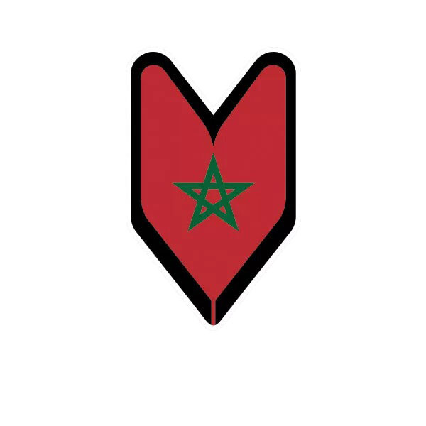 Moroccan Driver Badge Sticker Decal