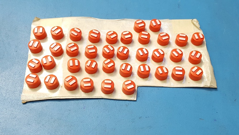 (5PCS) SWITCH CAP , STOP SWITCH CAP , RED