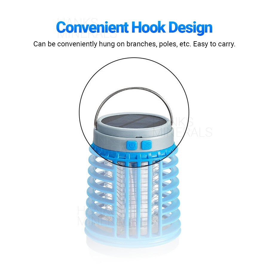 Solar Mosquito Killer Lamp USB Hanging Light Electronic Fly Bug Insect Zapper