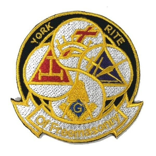 York Rite Bodies Embroidered Patch (3") Style 2 - YRP-4