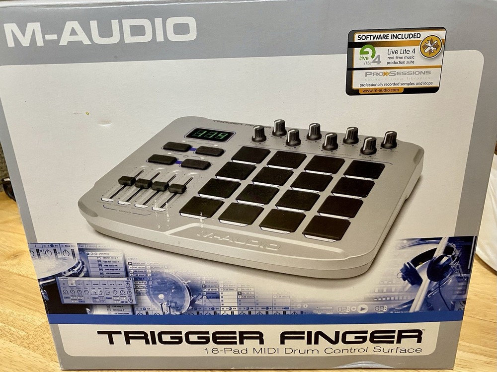 M-Audio Trigger Finger 16-Pad USB MIDI Drum Pad Controller w/ Original Box