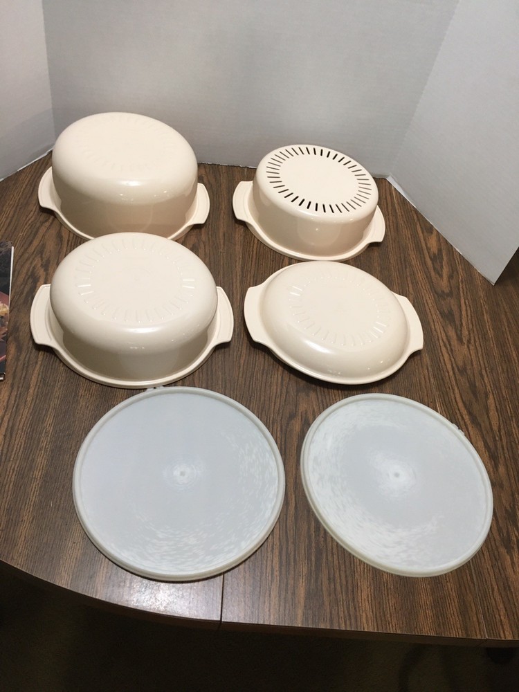 Tupperware Stack Cooked Meals 6 Piece Set Plus Cookbook
