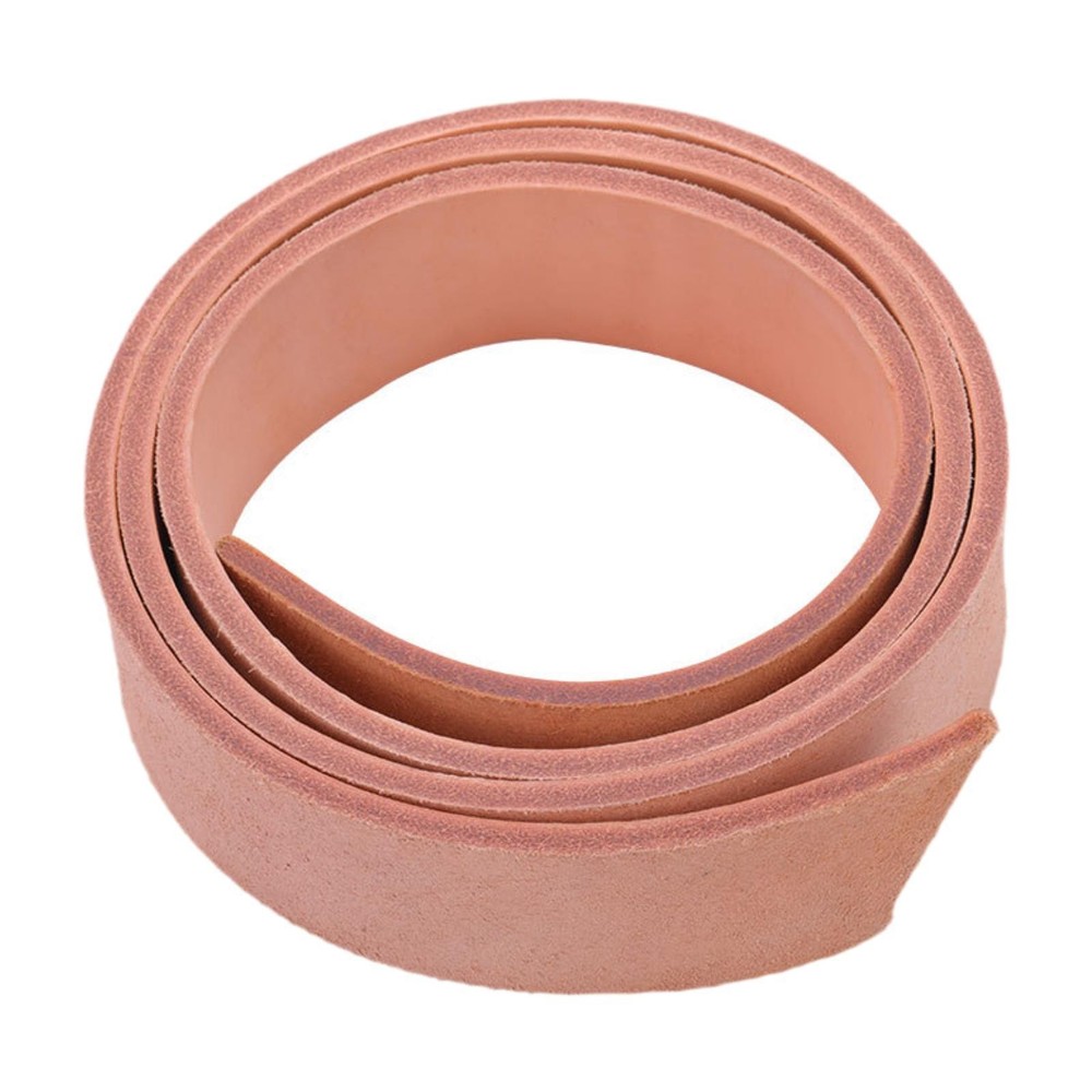 PU Leather Strap Leather Strip Smooth Single Sided 47inch Long Thick Flat
