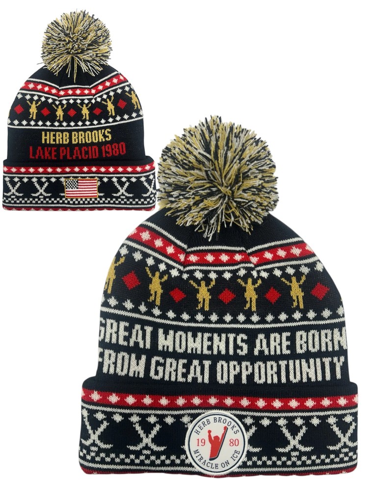 Herb Brooks Great Moments Miracle on Ice  Knit Cap