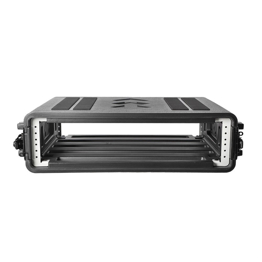 2U Case Watertight Dust-proof 2 Space Shock Mount Racks w/Microphone Compartment