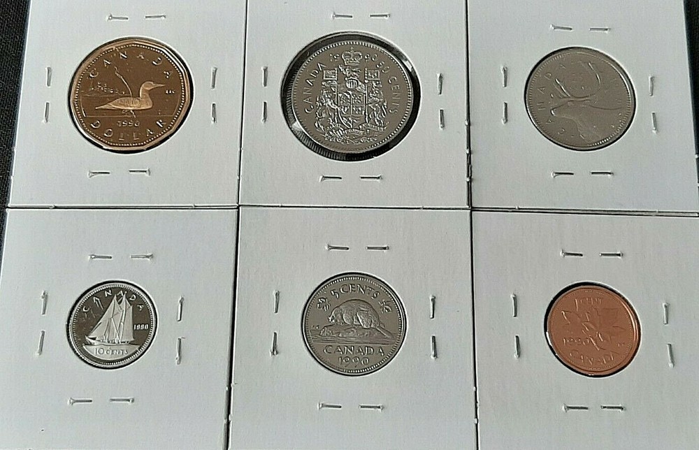 1990 Loonie Dollar Proof Set
