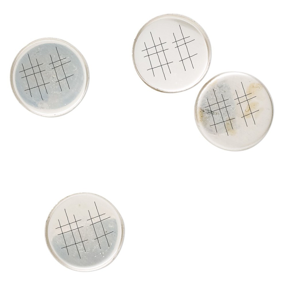 4 Sterling Silver 12mm Round Unpolished Bezel Solid Back Setting Cup